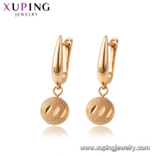 96970 xuping environnement cuivre goutte d&#39;or plaqué boucle d&#39;oreille femmes